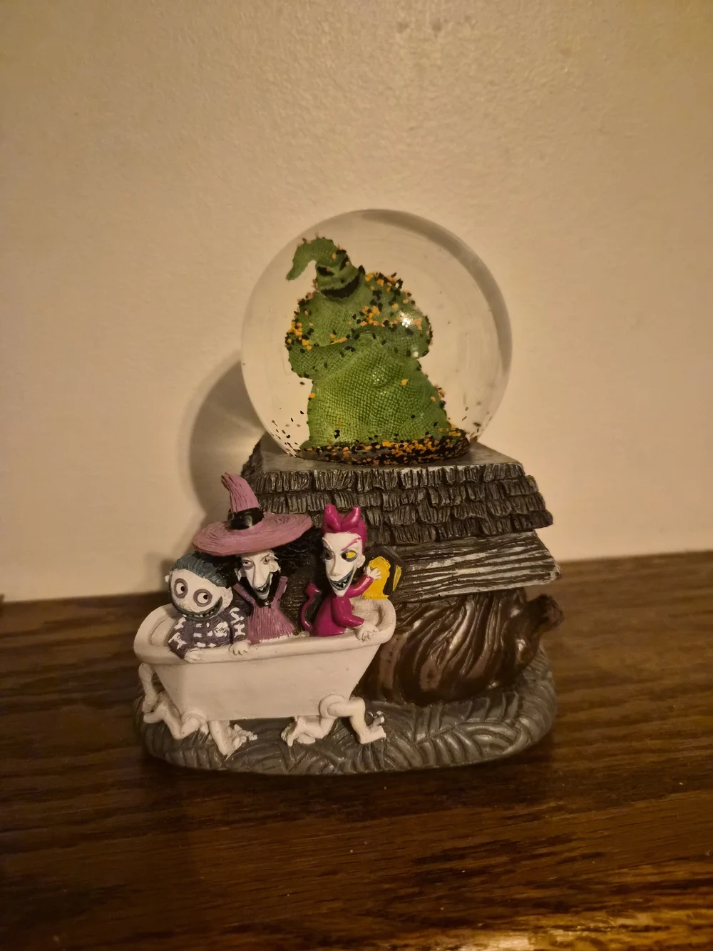 Nightmare Before Christmas Musical Halloween Snow Globe Figurine